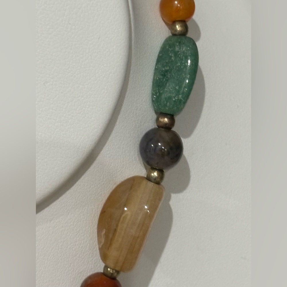 š«Multicolor Beggars Semiprecious Beaded Necklaceš« - Picture 4 of 7